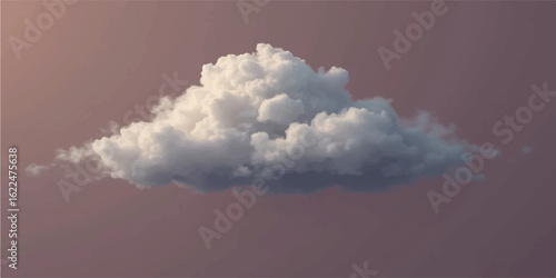 Fluffy white cumulus clouds drift lazily across a bright blue summer sky