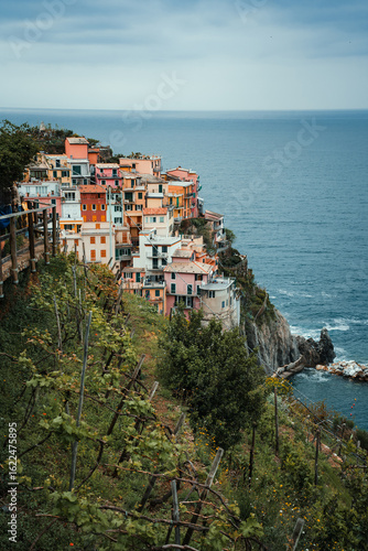 Cinque Terre is the Italian Riviera. One of the best trekking routes in the world. Manarolla, Riomaggiore, Vernazza.
