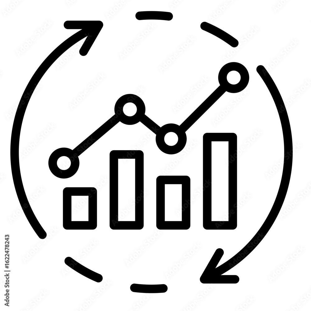 Fototapeta premium Recovery Kpi Icon Element For Design 