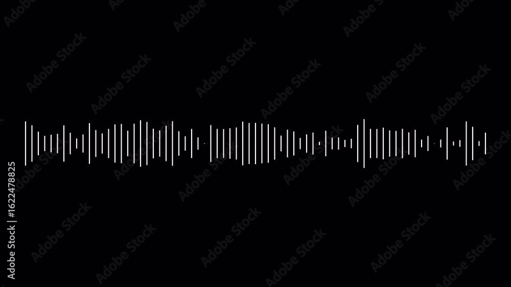 audio waveform spectrum animation.line digital minimalist sound wave ...