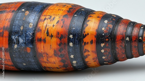 Wallpaper Mural Intricate, multi-hued, snail-shaped object with vibrant bands Torontodigital.ca