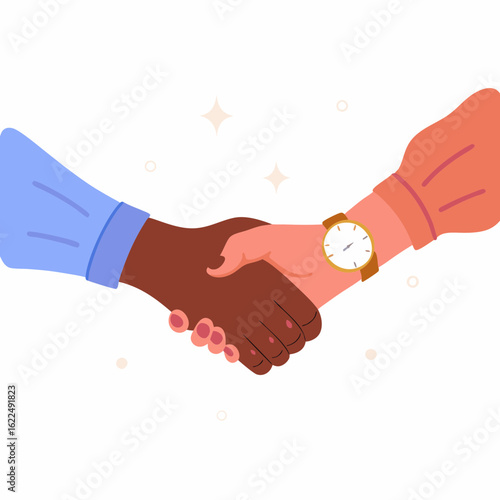 handshake vector illustration