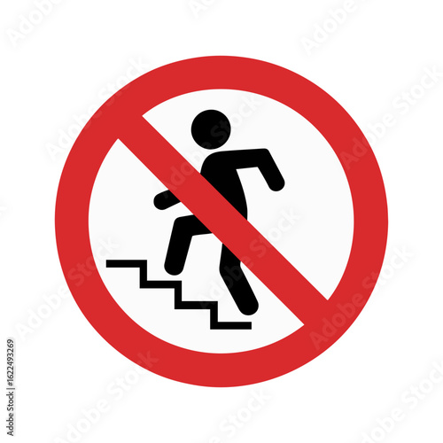 no stepping or standing warning sign vector illustration