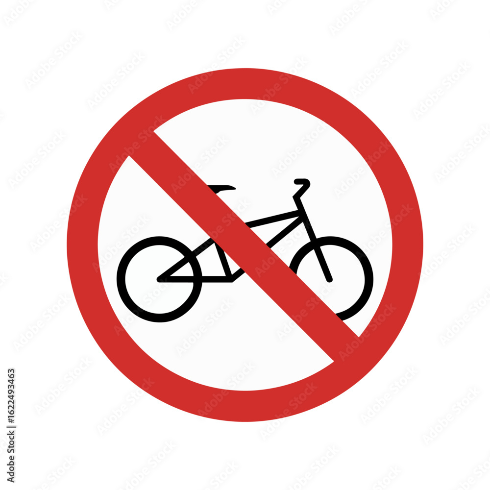 no bicycle road sign icon for traffic and safety rules no bicycle road sign icon for traffic and safety rules