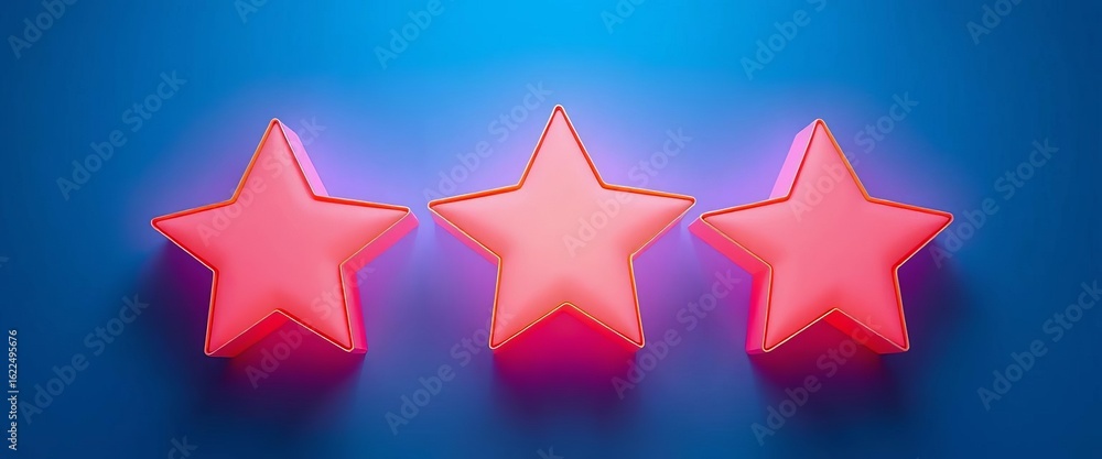 Pinkish coral and blue stylized star rating system for luxury business services, branding, feedback Pinkish coral and blue stylized star rating system for luxury business services, branding, feedback