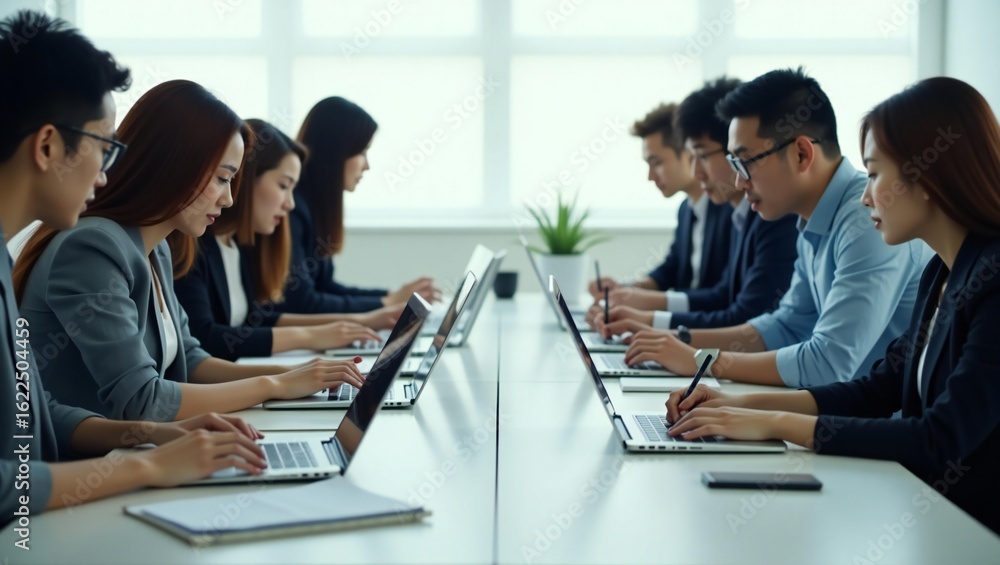 Fototapeta premium group of business people working together