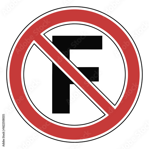 No fluoride-free sign on white warns against using toothpaste. No fluoride-free label indicates dental health concerns.
