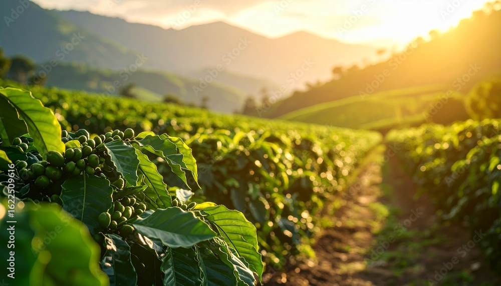 Fototapeta premium arabica coffee plantation