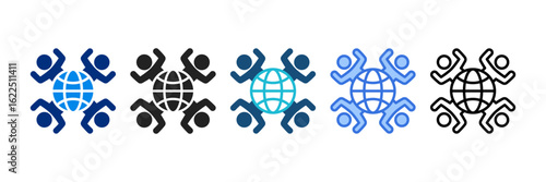 Culture  Icon Set Multiple Style Vector Illustration	
