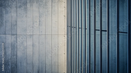 Wallpaper Mural title: Architectural transformation concept with contrasting wall textures—old weathered concrete versus modern glass or steel, symmetrical side-by-side composition, soft lighting Torontodigital.ca