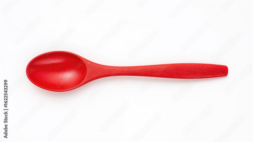 Bright red kitchen utensil positioned on a clean background, food preparation, isolated, wooden material, cooking environment, white surface, colorful Bright red kitchen utensil positioned on a clean background, food preparation, isolated, wooden material, cooking environment, white surface, colorful