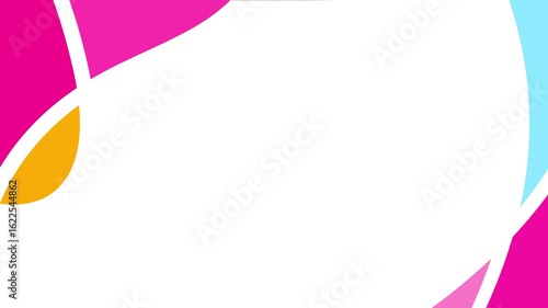 Abstract background design with overlapping vibrant shapes