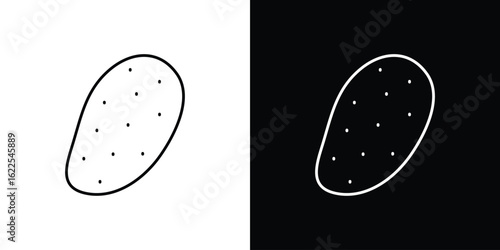 Potato icons pack suitable for web and infographics