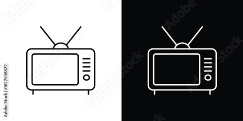 Tv retro icons pack suitable for web and infographics