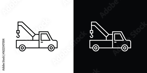 Tow truck icons pack suitable for web and infographics