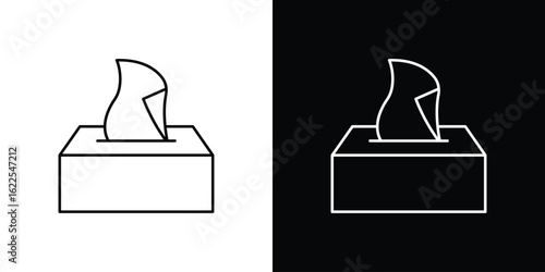 Tissue box icons pack suitable for web and infographics