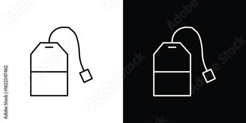 Tea bag icons pack suitable for web and infographics