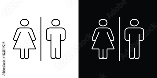 Restroom icons pack suitable for web and infographics