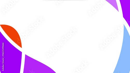 Abstract geometric shapes in vibrant colors against a white background (4)