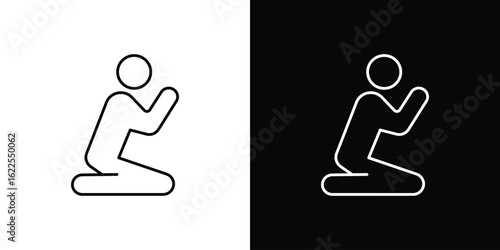 Person Praying icons pack suitable for web and infographics