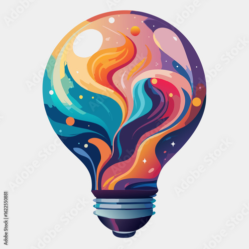 vector light bulb