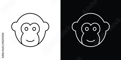 Monkey icons pack suitable for web and infographics