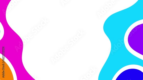 Abstract background with vibrant colors and curved shapes