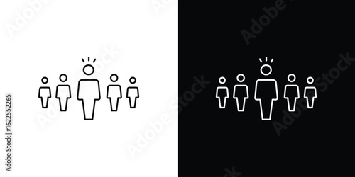 Leadership icons pack suitable for web and infographics
