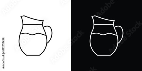Jug icons pack suitable for web and infographics
