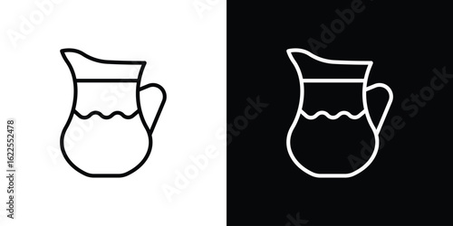 Jug icons pack suitable for web and infographics