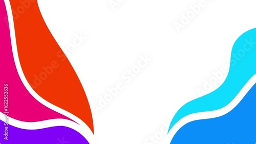 Abstract design with vibrant color waves