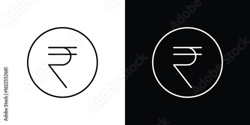 Indian rupee icons pack suitable for web and infographics