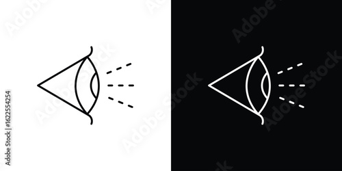 Eye side icons pack suitable for web and infographics