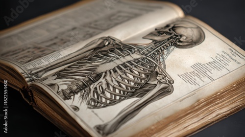 Wallpaper Mural Vintage Medical Illustration of Human Anatomy in Textbook Style Torontodigital.ca