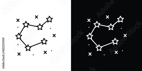 Constellation icons pack suitable for web and infographics