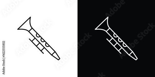 Clarinet icons pack suitable for web and infographics