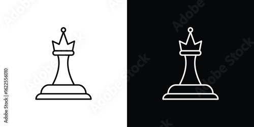 Chess queen icons pack suitable for web and infographics