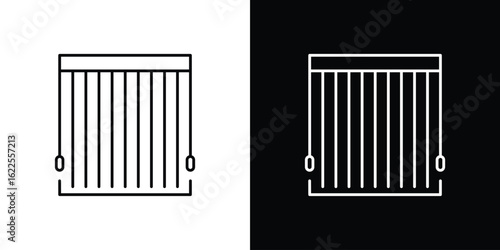 Blinds open icons pack suitable for web and infographics