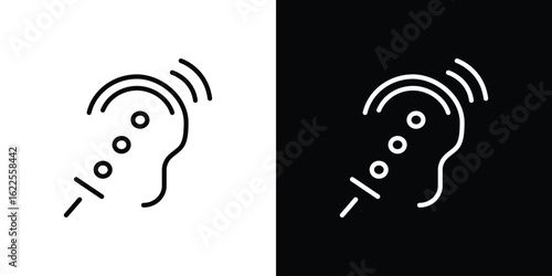 Assistive listening systems icons pack suitable for web and infographics