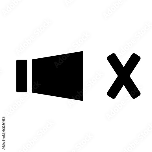 silent glyph icon