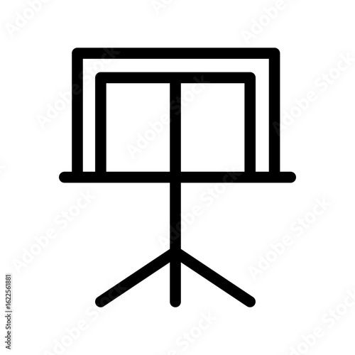 music stand line icon