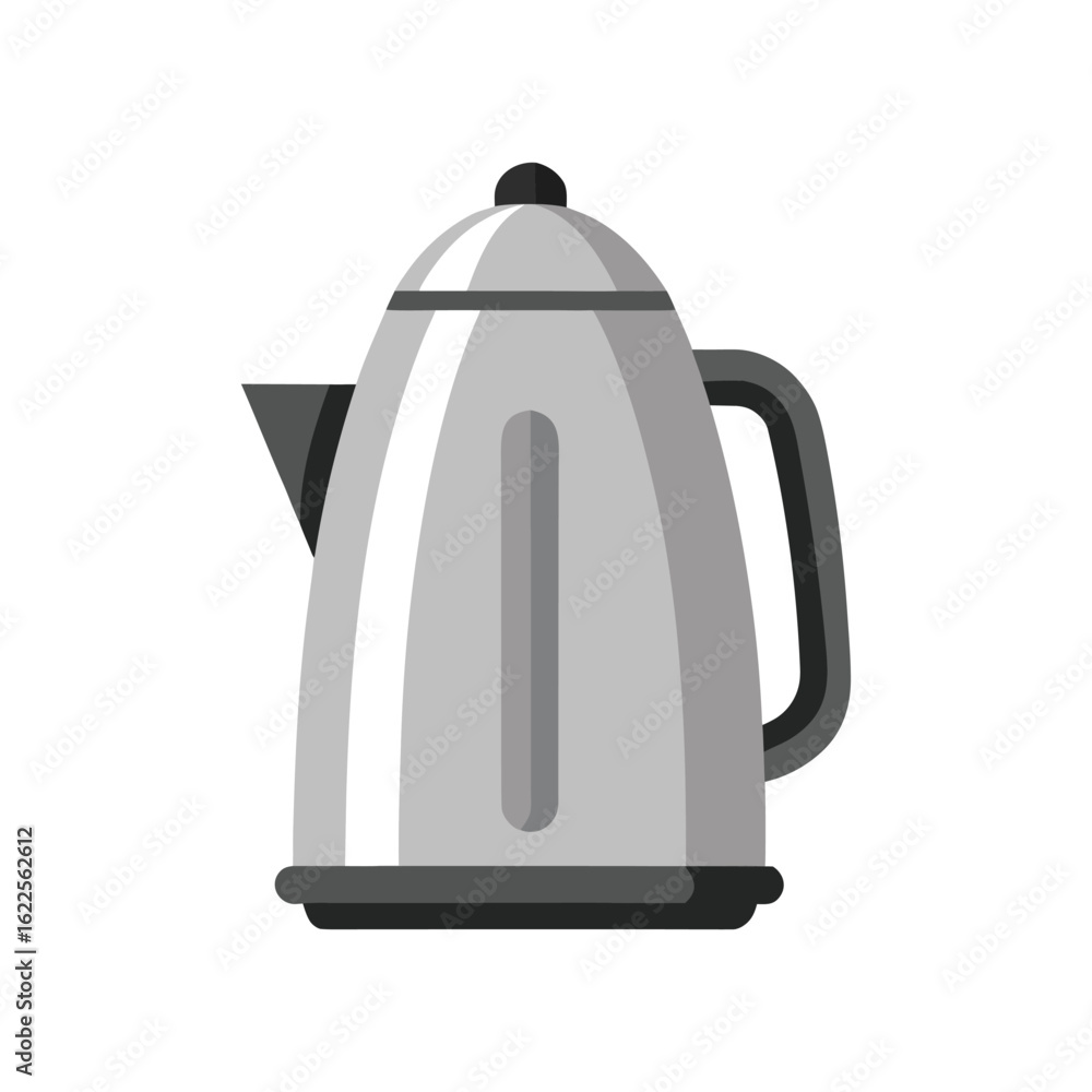 Fototapeta premium Electric Kettle Illustration Modern Kitchen Appliance for Boiling Water Quickly and Efficiently on white background