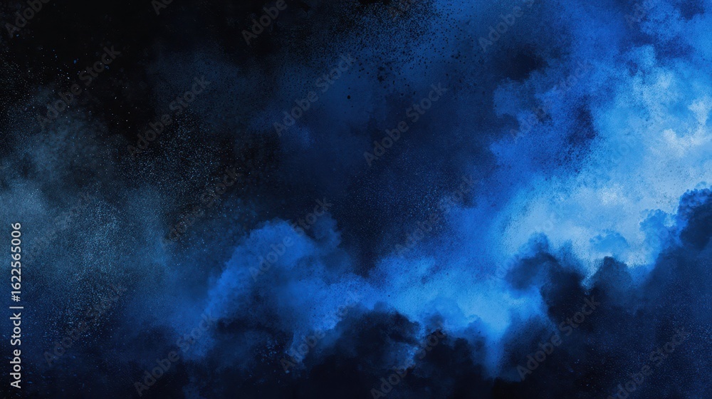Fototapeta premium Moody Abstract Background with Deep Blue and Black Colors