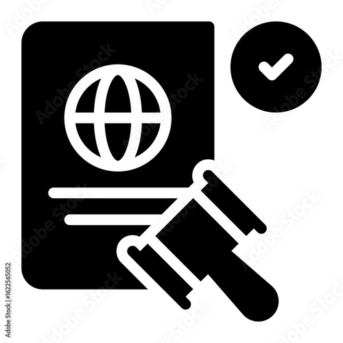 nomad visa glyph icon