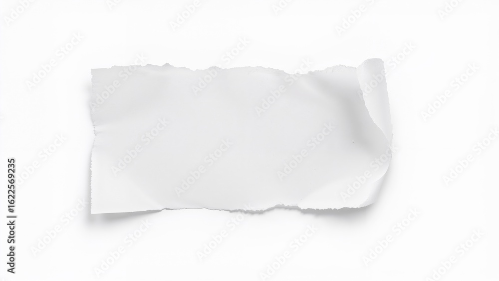 custom made wallpaper toronto digitalPiece of newspaper with empty promotional space torn out against white backdrop