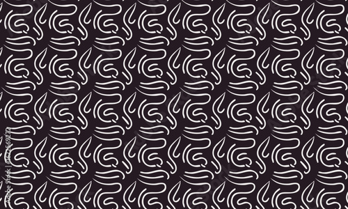 Modern Tribal Abstract Line Art Pattern