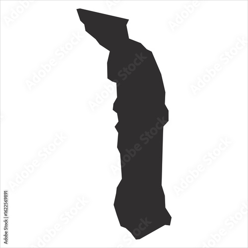 Togo Sillouette Vector Isloated On White Background