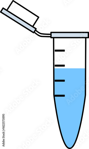 PCR Test tube illustration 