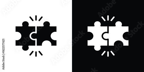 Compatibility icon silhouette collection in black and white flat solid versions for graphic designs