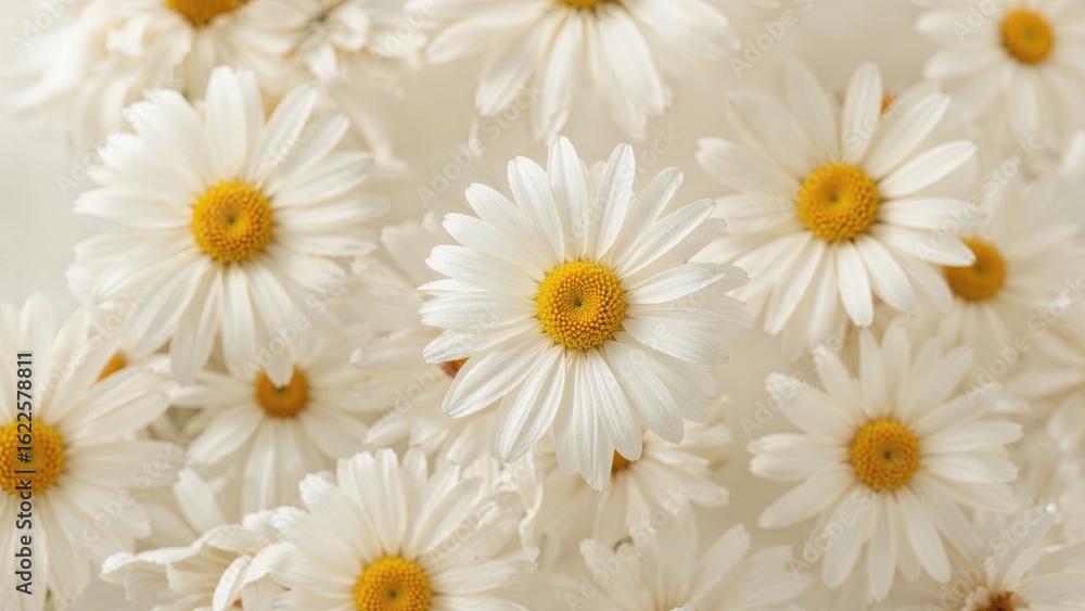 Obraz premium Chamomile blossoms softly fluttering in the breeze, suited for skincare uses. Slow motion video.